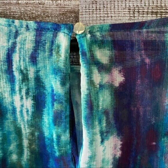 Messino Women's Semi-Sheer Multi-Colored Blouse Size XXL - Picture 10 of 12